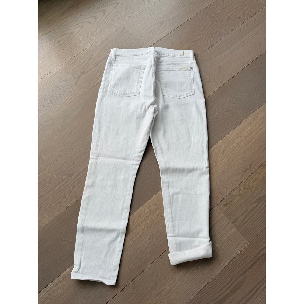 7 FOR ALL MANKIND BROKEN TWILL JOSEFINA IN WHITE - Picture 6 of 7
